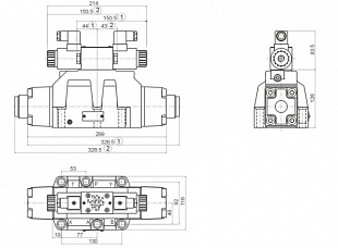Гидрораспределитель 1Р203АЛ-3-44 Г24 (В220, В110)
