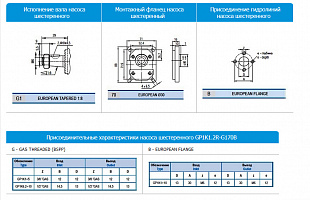 Насос шестеренный GP1K1.2R-G170B