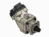 Гидронасос аксиально-поршневой с наклонным блоком 25 CC BENT AXIS PISTON PUMP (1107025AIL4, 1107025AIR4)
